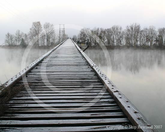 Bridge, Frosted, and Fog