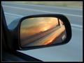 Rear-View Sunset