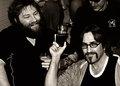 band mates having a pint