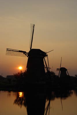 Windmill in Kinderdijk