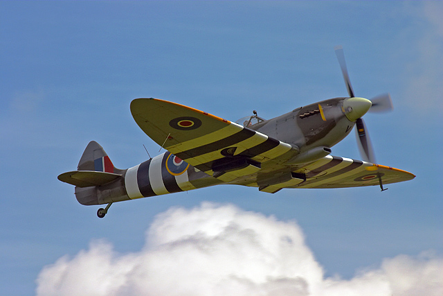 Spitfire in D-Day Invasion Livery