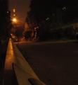the street