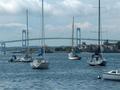 Sail Boats and Newport Bridge