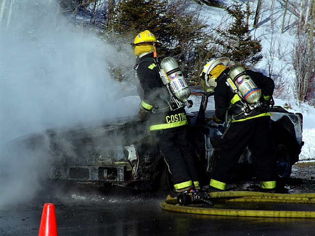 Car Fire in Gorham NH #1941