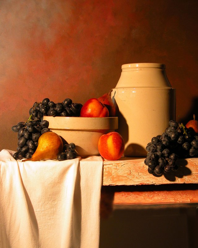Jug with Linen Still Life