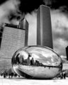 Chicago Bean (cloud gate) II B/W