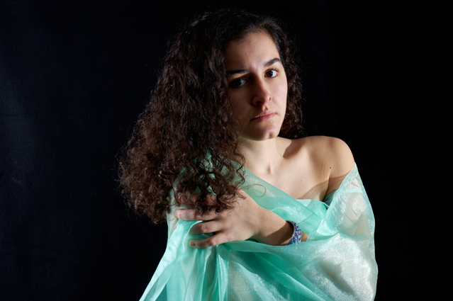 Maria in green