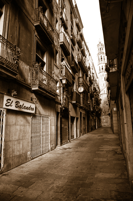 Barcelona - Street Leading to Santa Mari Del Mar