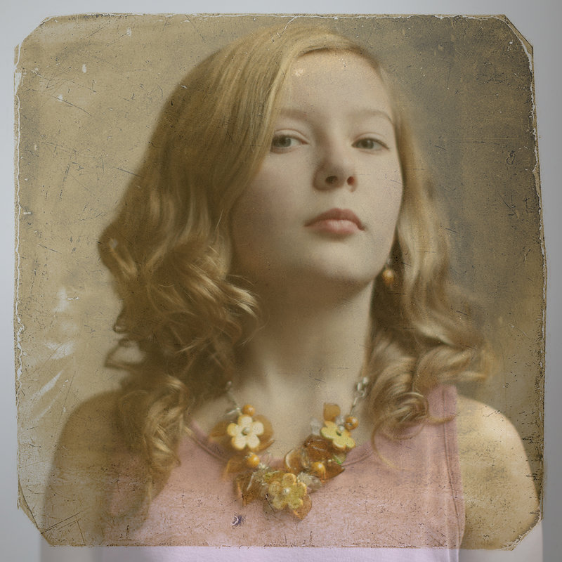 Victorian Painted Photo