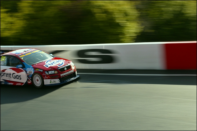 into the corner