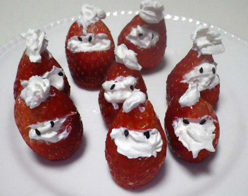 Strawberry Santas 