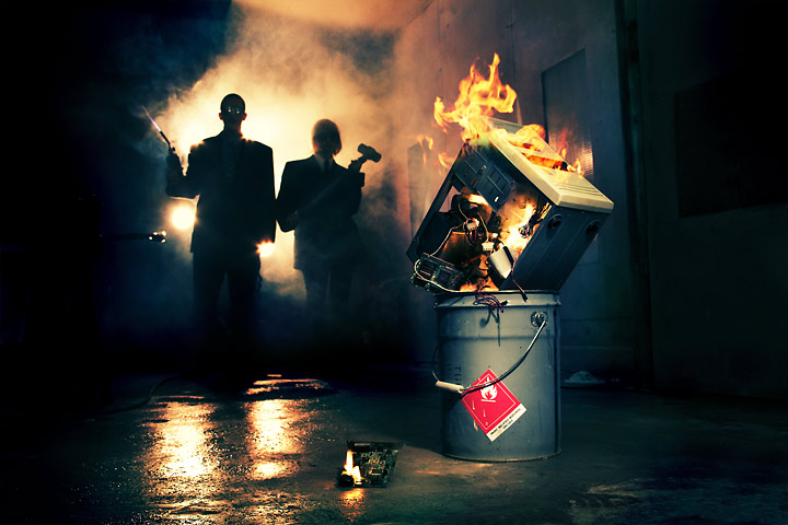 Evidence Destroyed (Yearbook divider art)