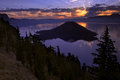 Sunrise over Wizard Island