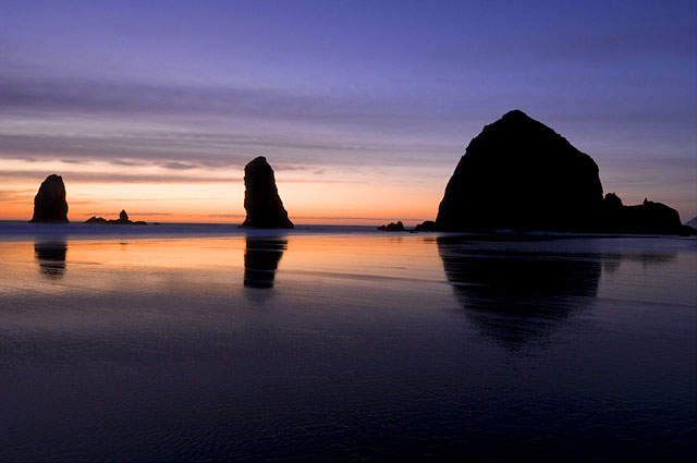 Haystack after Sunset