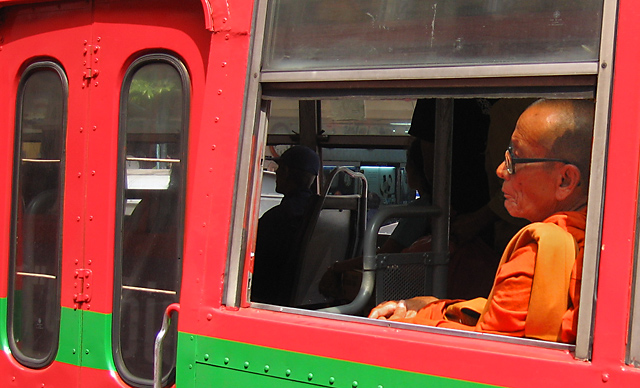 Monk On Bus
