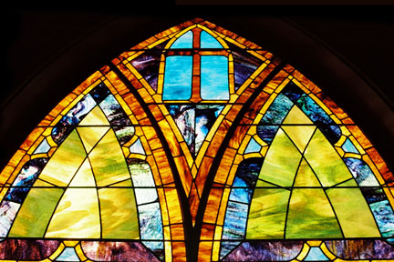 Stained Glass Hanalei Church 3