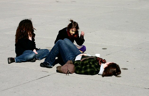 cement and girls