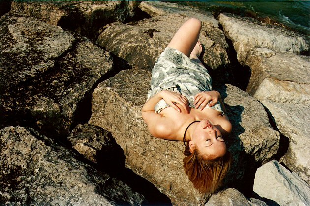girl on the rocks 