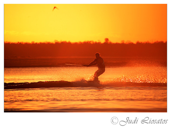 Sunset Skiier