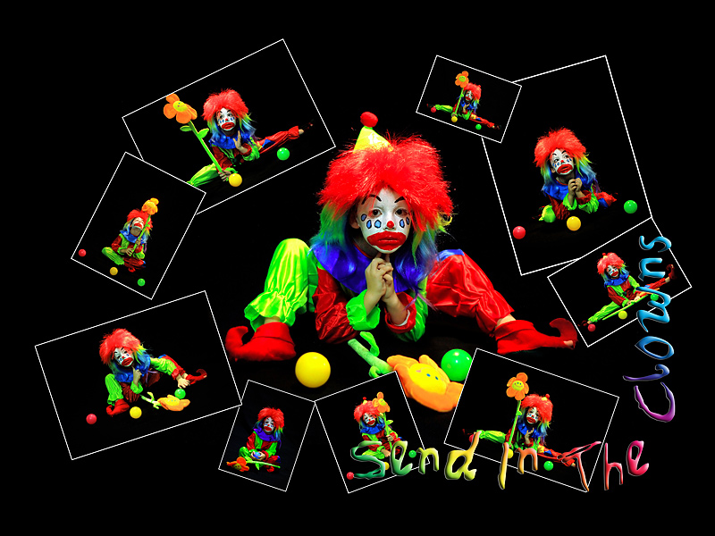 Send In The Clowns Montage 30x40