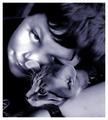 My nephew with his cat