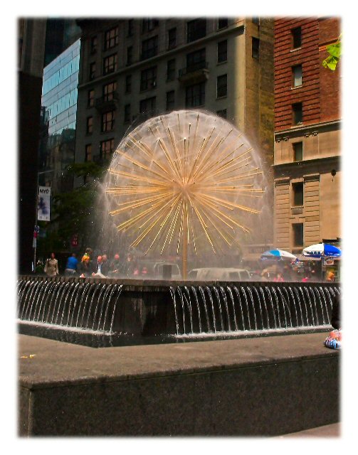 Fountain in Midtown Manhattan
