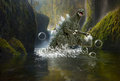 Bubble Bath Godzilla