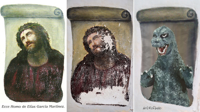 restoration FAIL: "ecce lacerta"