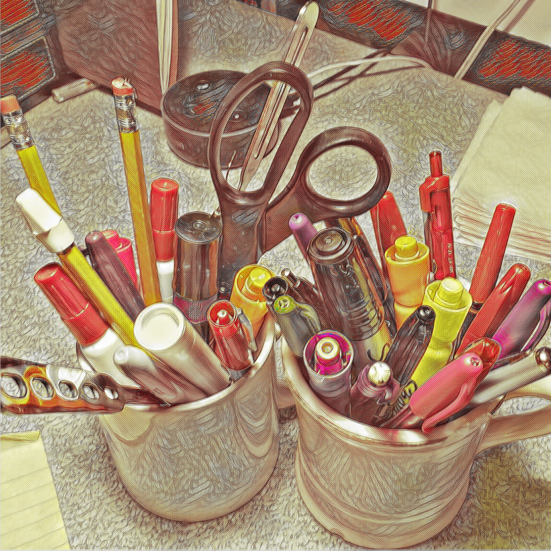 Pens in Cups