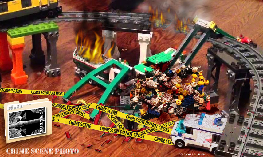 COLD CASE DIVISION: Lego Train Crime Scene