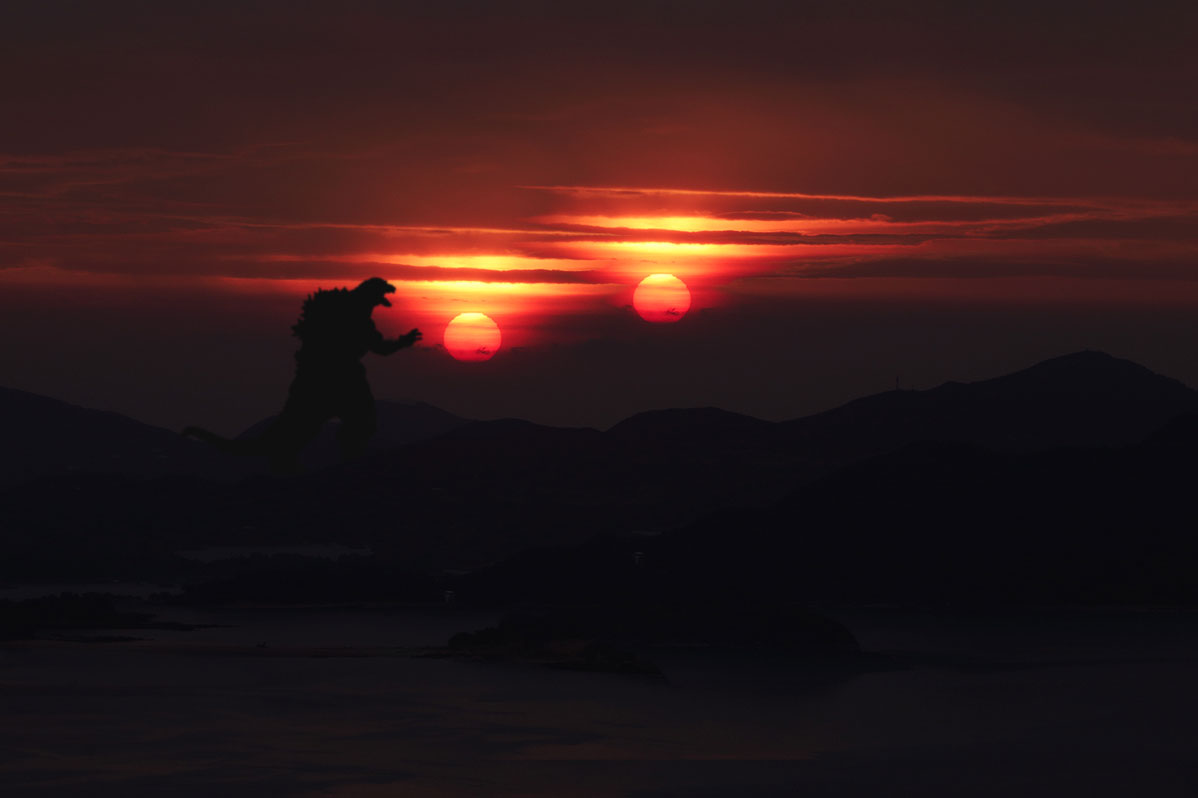 Godzilla-Sunsets
