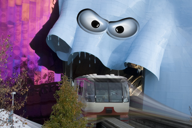 Giant Clam Eats Monorail Train!