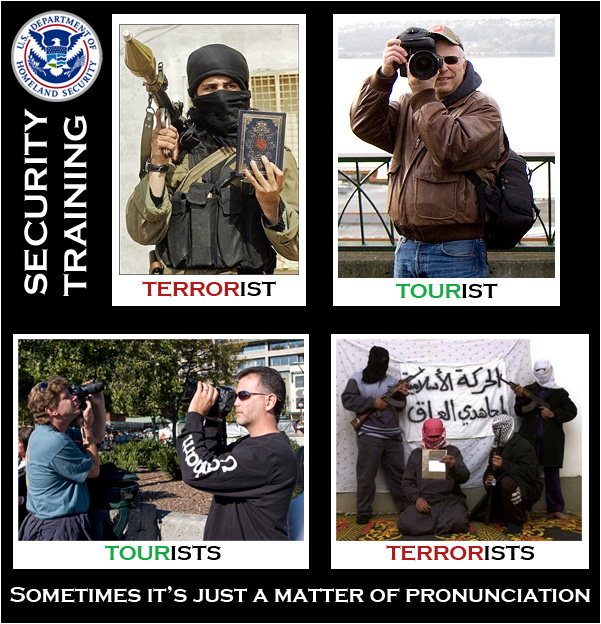 Tourist or Terrorist?