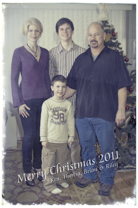 Christmas Photo 2011 - Retro Version