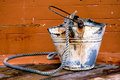 old rusty bucket