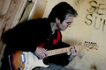 the guitar player