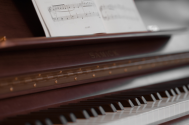 the piano