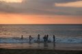 Family in the Maui Sunset