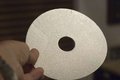 1 inch hole in a styrofoam disk