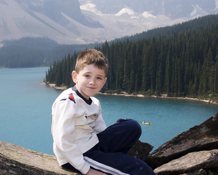At the Moraine Lake