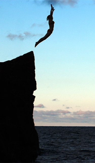 Woman in Flight