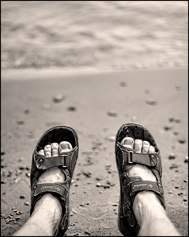 at the beach