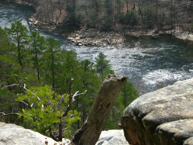 Looking down on the Hiwassee