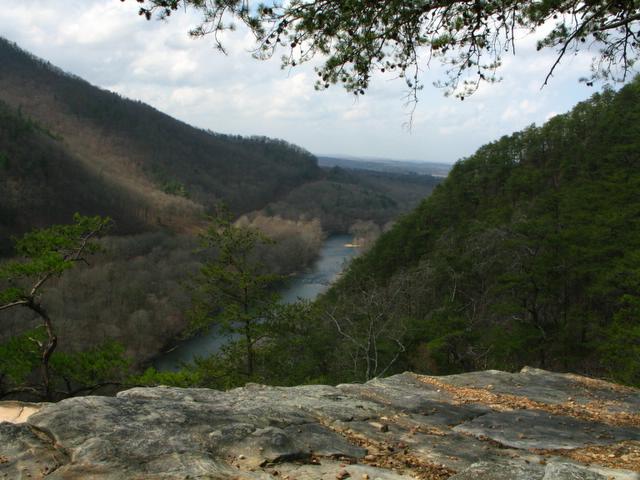Looking west on the Hiwasee river