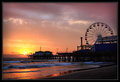 Santa Monica Pier at Sunset