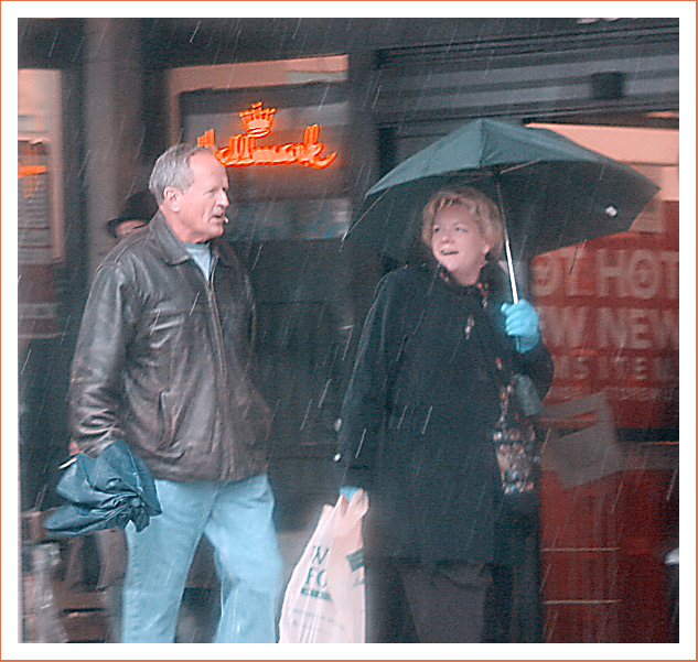 Boston rainy day