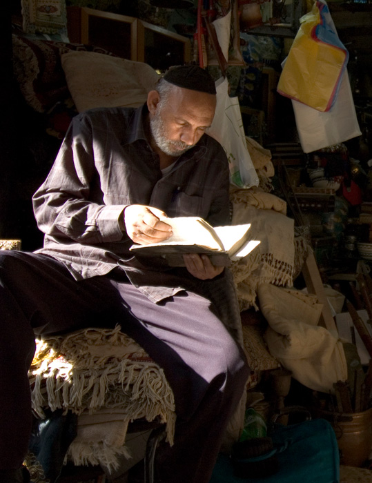 Flea market vendor