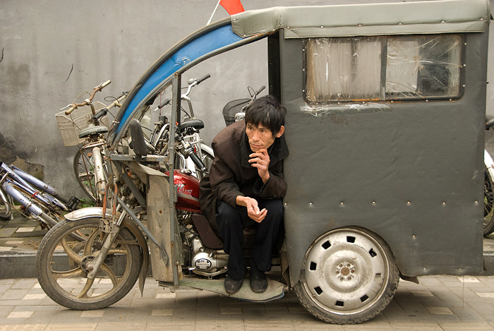 Waiting for customers