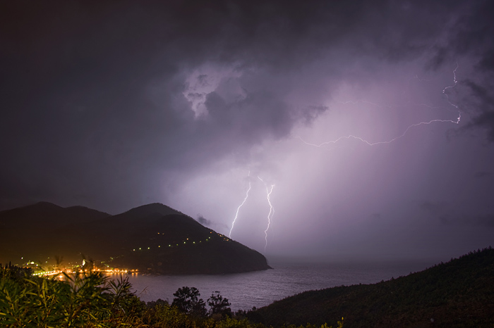 Storm over Levanto