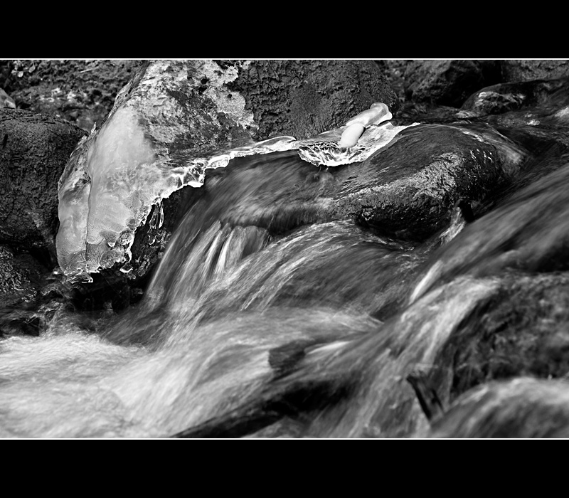 creek, winter